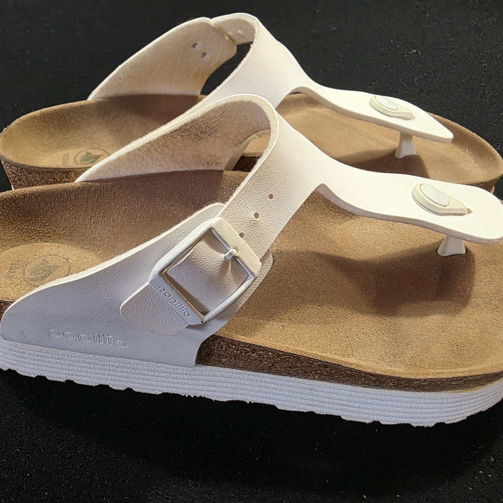 Papillio Cream and Tan Women's Sandals
